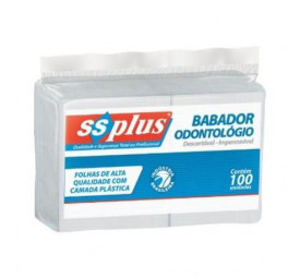 Babador Odontológico Descartável C/100- Ssplus