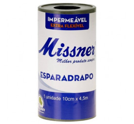 Esparadrapo Impermeável Branco 10cm x 4,5m Missner