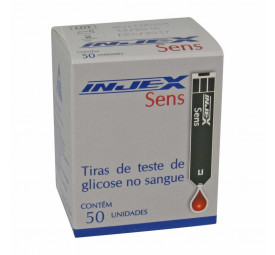 Tiras Teste Sens 50 unidades (Fita Glicose) Injex