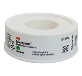 Fita micropore hipoalergênico branca 12,5mmx10m - 3M