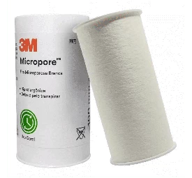Fita micropore hipoalergênico 3M branca 100mmx10m - 3M