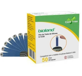 Fita para Medição de Glicemia G-423S C/50 unidades- Bioland 