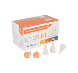 Agulha para Caneta de Insulina 6mm 31G c/100 unidades - UNIQMED