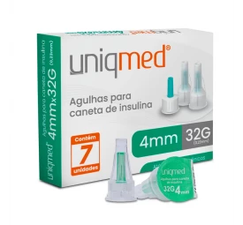 Agulha para Caneta de Insulina 4mm 32G com 7un - UNIQMED