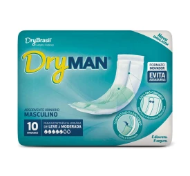 Absorvente Masculino DryMan c/10 unidades - DryBrasil