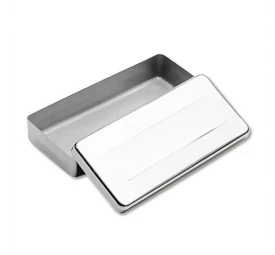 Estojo de Inox Liso 20x10x05 - Fava