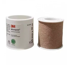 Fita micropore hipoalergênico bege 50mmx10m - 3M
