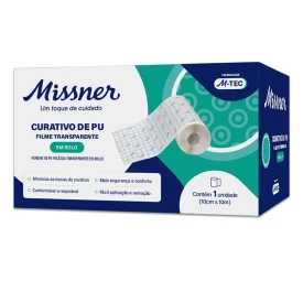 Rolo Filme Transparente Impermeável 10cmx10m - Missner