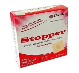 Curativo Quadrado Bege C/500 - Stopper